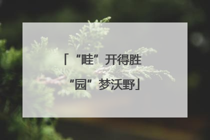 “畦”开得胜 “园”梦沃野