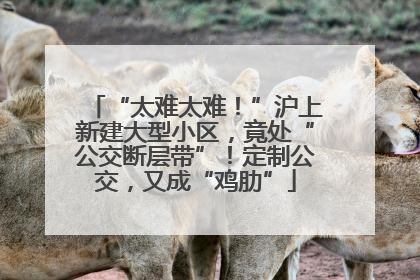 “太难太难！”沪上新建大型小区，竟处“公交断层带”！定制公交，又成“鸡肋”