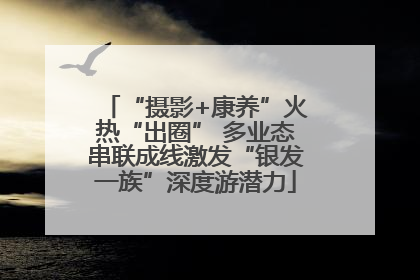 “摄影+康养”火热“出圈” 多业态串联成线激发“银发一族”深度游潜力