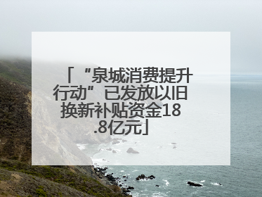 “泉城消费提升行动”已发放以旧换新补贴资金18.8亿元