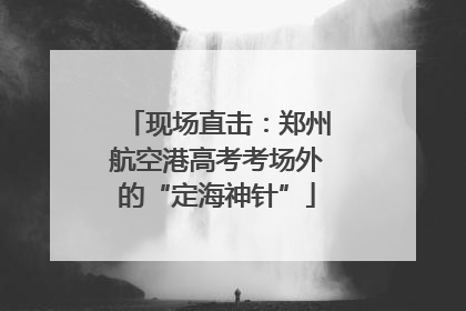 现场直击：郑州航空港高考考场外的“定海神针”