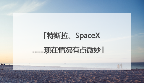 特斯拉、SpaceX……现在情况有点微妙