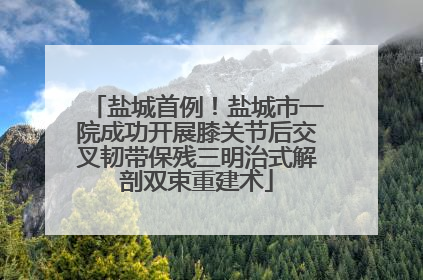 盐城首例！盐城市一院成功开展膝关节后交叉韧带保残三明治式解剖双束重建术