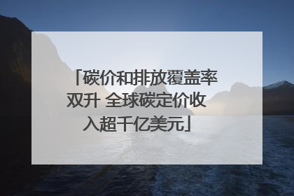 碳价和排放覆盖率双升 全球碳定价收入超千亿美元