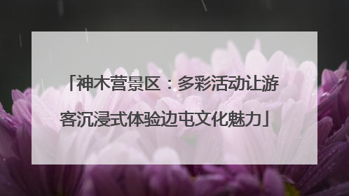 神木营景区：多彩活动让游客沉浸式体验边屯文化魅力