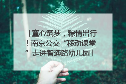 童心筑梦，粽情出行！南京公交“移动课堂”走进智通路幼儿园