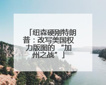 纽森硬刚特朗普：改写美国权力版图的 “加州之战”