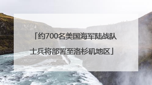 约700名美国海军陆战队士兵将部署至洛杉矶地区