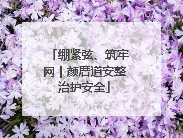 绷紧弦、筑牢网｜颜厝道安整治护安全