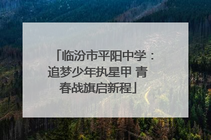 临汾市平阳中学：追梦少年执星甲 青春战旗启新程