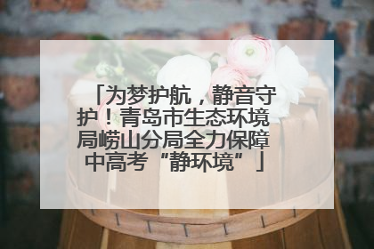 为梦护航，静音守护！青岛市生态环境局崂山分局全力保障中高考“静环境”