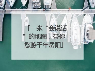 一张“会说话”的地图，带你悠游千年岳阳