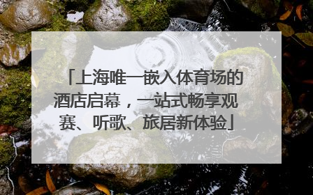 上海唯一嵌入体育场的酒店启幕，一站式畅享观赛、听歌、旅居新体验