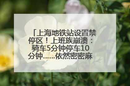 上海地铁站设置禁停区！上班族崩溃：骑车5分钟停车10分钟……依然密密麻麻无从下脚？