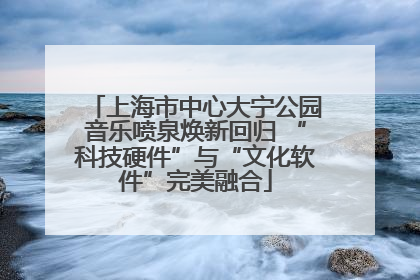 上海市中心大宁公园音乐喷泉焕新回归 “科技硬件”与“文化软件”完美融合