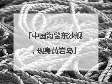 中国海警东沙舰，现身黄岩岛