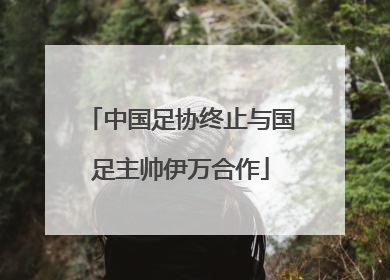 中国足协终止与国足主帅伊万合作
