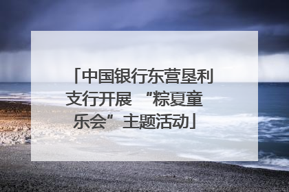 中国银行东营垦利支行开展 “粽夏童乐会”主题活动