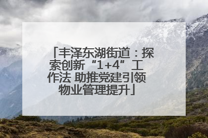 丰泽东湖街道：探索创新“1+4”工作法 助推党建引领物业管理提升