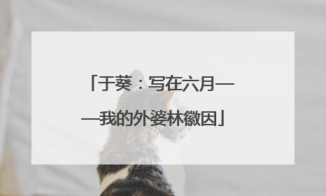 于葵：写在六月——我的外婆林徽因