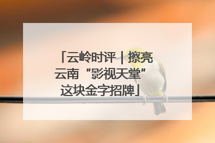 云岭时评｜擦亮云南“影视天堂”这块金字招牌