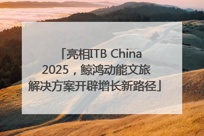 亮相ITB China 2025，鲸鸿动能文旅解决方案开辟增长新路径