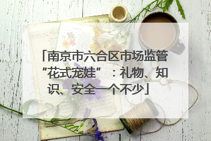 南京市六合区市场监管“花式宠娃”：礼物、知识、安全一个不少