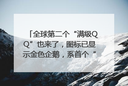 全球第二个“满级QQ”也来了，图标已显示金色企鹅，系首个“满级QQ”的小号