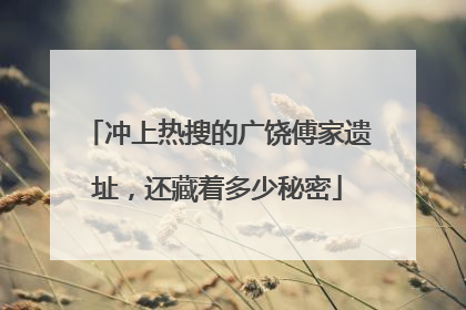 冲上热搜的广饶傅家遗址，还藏着多少秘密
