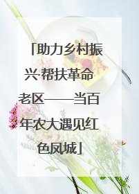 助力乡村振兴·帮扶革命老区——当百年农大遇见红色凤城