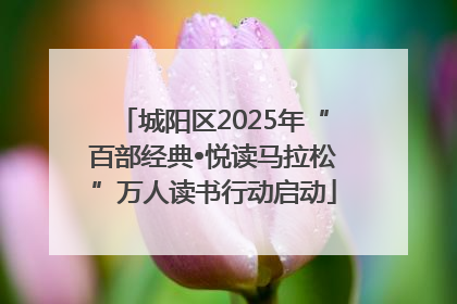 城阳区2025年“百部经典•悦读马拉松”万人读书行动启动