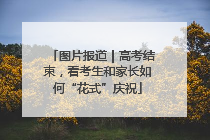 图片报道｜高考结束，看考生和家长如何“花式”庆祝