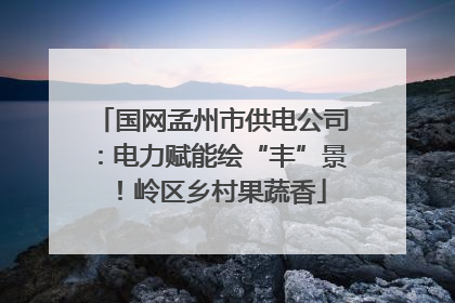 国网孟州市供电公司：电力赋能绘“丰”景！岭区乡村果蔬香