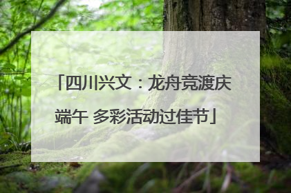 四川兴文：龙舟竞渡庆端午 多彩活动过佳节