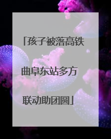 孩子被落高铁 曲阜东站多方联动助团圆