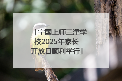宁国上师三津学校2025年家长开放日顺利举行