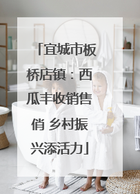 宜城市板桥店镇：西瓜丰收销售俏 乡村振兴添活力