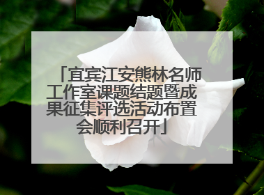 宜宾江安熊林名师工作室课题结题暨成果征集评选活动布置会顺利召开