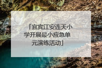 宜宾江安连天小学开展最小应急单元演练活动