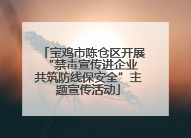 宝鸡市陈仓区开展“禁毒宣传进企业 共筑防线保安全”主题宣传活动