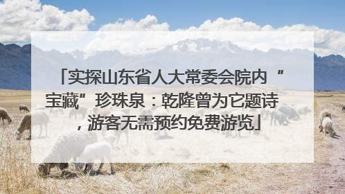 实探山东省人大常委会院内“宝藏”珍珠泉：乾隆曾为它题诗，游客无需预约免费游览