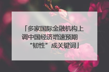 多家国际金融机构上调中国经济增速预期 “韧性”成关键词