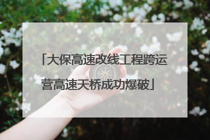 大保高速改线工程跨运营高速天桥成功爆破