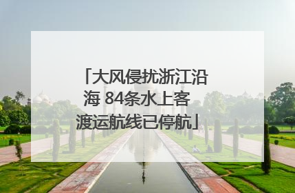 大风侵扰浙江沿海 84条水上客渡运航线已停航