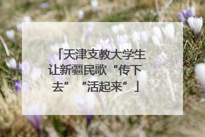 天津支教大学生让新疆民歌“传下去”“活起来”