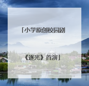 小学原创校园剧《逐光》首演