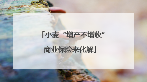 小麦“增产不增收” 商业保险来化解