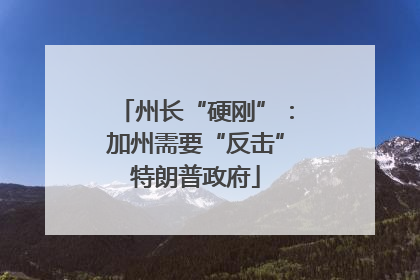 州长“硬刚”：加州需要“反击”特朗普政府