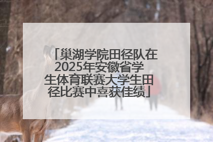 巢湖学院田径队在2025年安徽省学生体育联赛大学生田径比赛中喜获佳绩