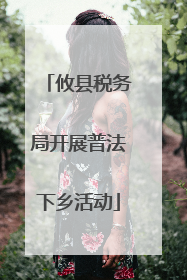 攸县税务局开展普法下乡活动